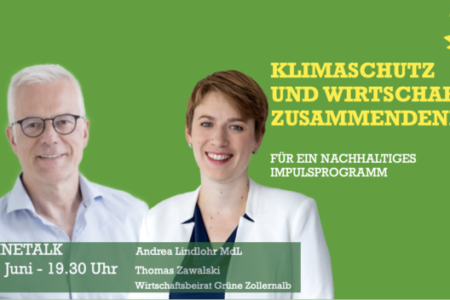 Thomas Zawalski mit Wirtschaftspolitikerin Andrea Lindlohr MdL.